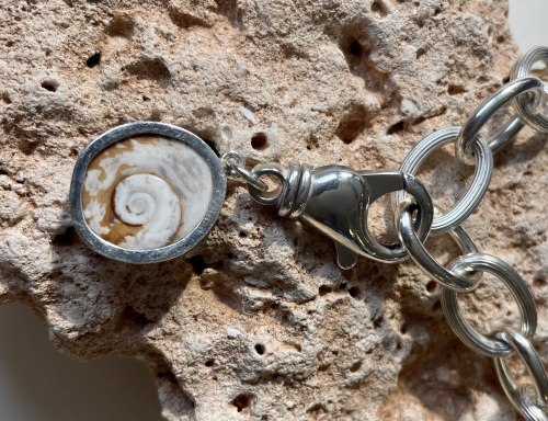 Auge der Santa Lucia 925 Silber mit Karabinerhaken